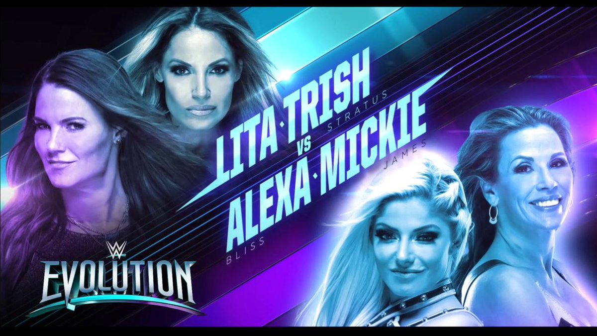 WWE Evolution Alexa Mickie Lita Trish