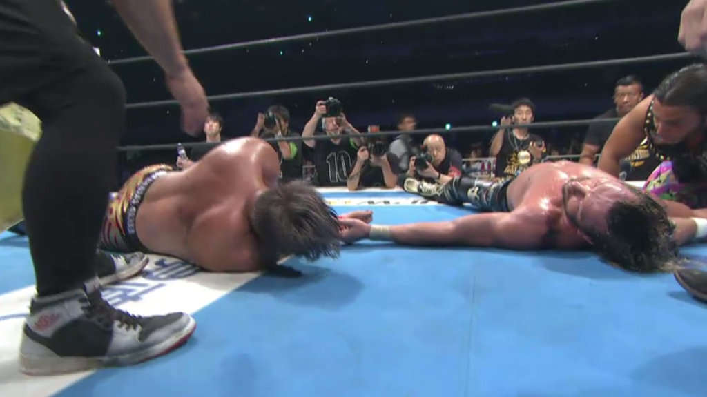 Kazuchika Okada Kenny Omega Dominion mat